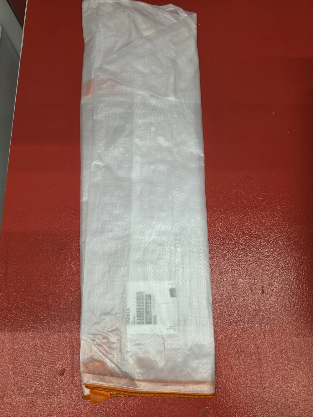 IKEA White Tote Bag with Orange Handles